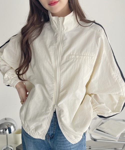 「Ada.」 ナイロンブルゾン FREE アイボリー レディース_画像8