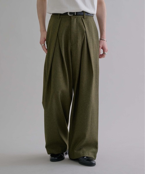 「epnok」 スラックス SMALL ネイビー メンズ_画像2