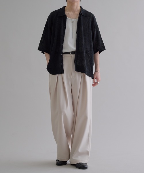 「epnok」 スラックス SMALL ネイビー メンズ_画像3