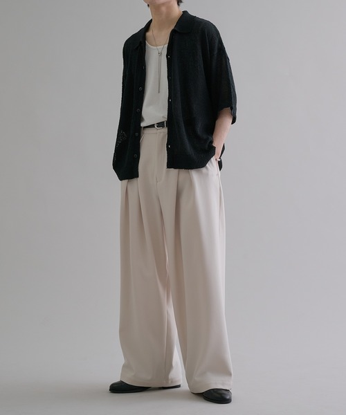 「epnok」 スラックス SMALL ネイビー メンズ_画像4