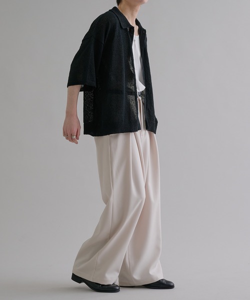 「epnok」 スラックス SMALL ネイビー メンズ_画像6