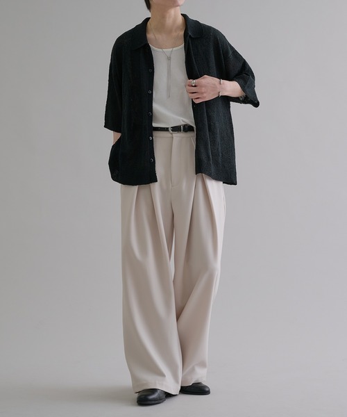 「epnok」 スラックス SMALL ネイビー メンズ_画像7