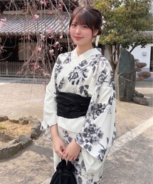 Ada. セパレート浴衣 浴衣 着付けのいらない 浴衣 3点セット