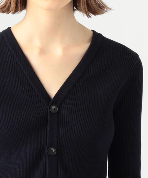 「MACPHEE」 ニットカーディガン S ベージュ レディース_画像8