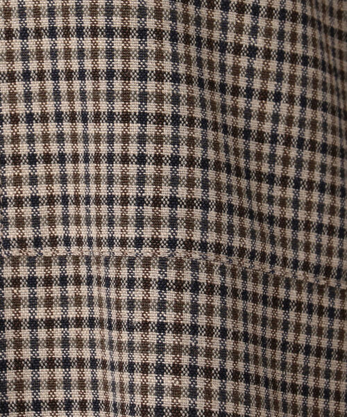 「liflattie ships」 長袖ワンピース MEDIUM ブラウン レディース_画像4