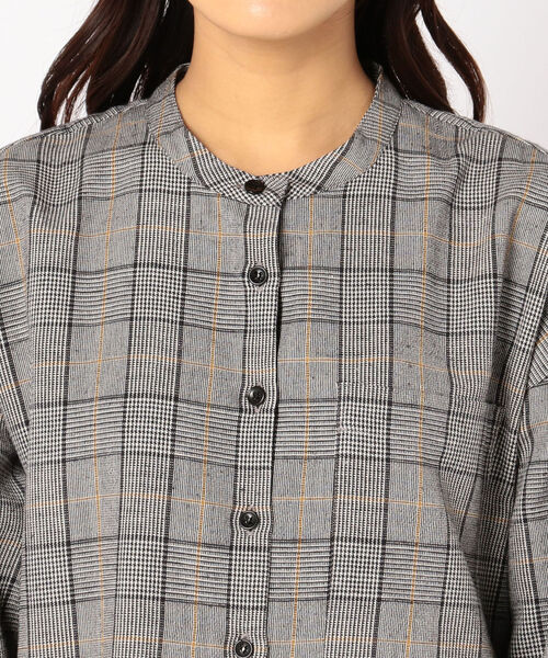 「liflattie ships」 長袖ワンピース MEDIUM ブラウン レディース_画像5