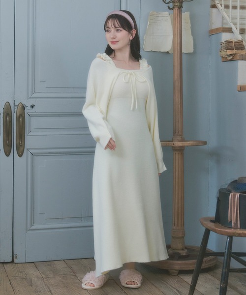 ルームウェア 部屋着 「SET ITEM」fluffy bolero one-piece set