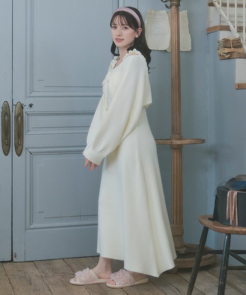 ルームウェア 部屋着 「SET ITEM」fluffy bolero one-piece set