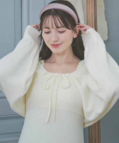 ルームウェア 部屋着 「SET ITEM」fluffy bolero one-piece set
