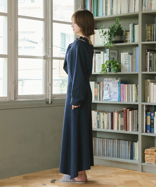 ルームウェア 部屋着 「SET ITEM」fluffy bolero one-piece set 