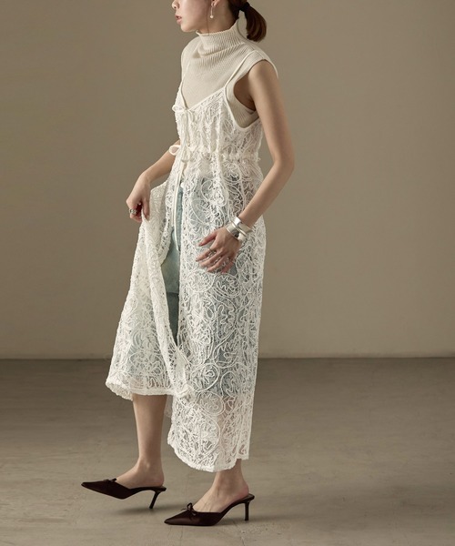 「Fashion Letter」 キャミソール M ブラック レディース_画像9