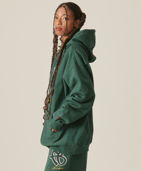 「FUBU」 プルオーバーパーカー X-LARGE ブラウン メンズ_画像9