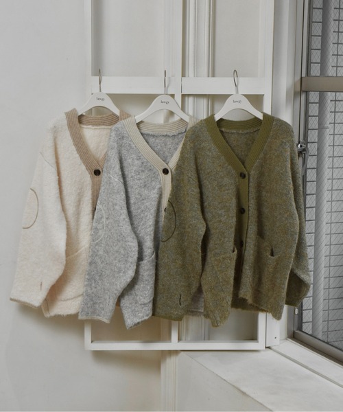 「lawgy」 カーディガン FREE グレー レディース_画像3