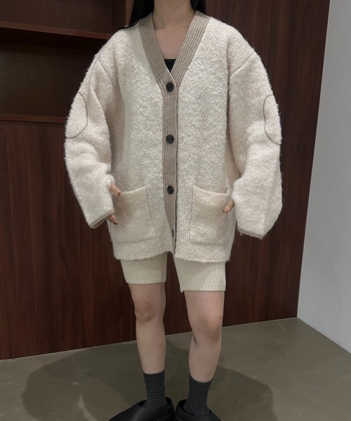 「lawgy」 カーディガン FREE グレー レディース_画像4