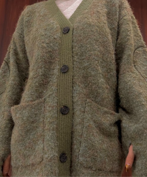 「lawgy」 カーディガン FREE グレー レディース_画像5