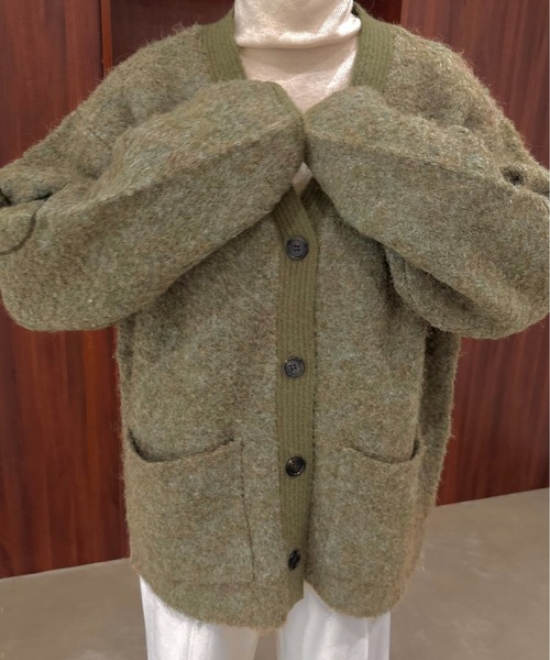 「lawgy」 カーディガン FREE グレー レディース_画像6