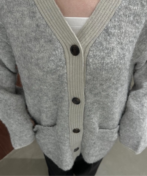 「lawgy」 カーディガン FREE グレー レディース_画像9