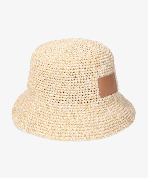「Chapeau d' O」 ストローハット M/57.5cm ベージュ レディース_画像6