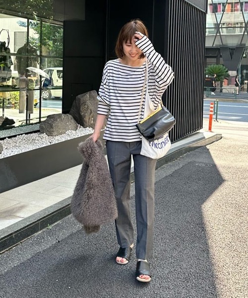 「Drawing Numbers」 長袖カットソー 38 ホワイト レディース_画像9