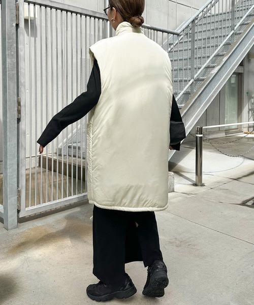 「select MOCA by son」 ベスト SMALL グレイッシュベージュ レディース_画像5