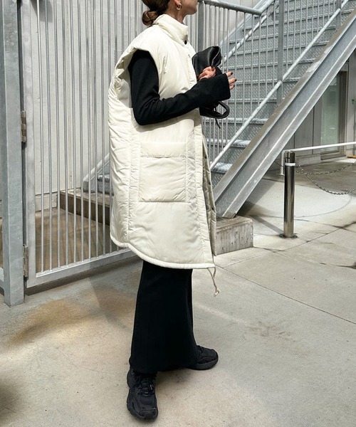 「select MOCA by son」 ベスト SMALL グレイッシュベージュ レディース_画像6