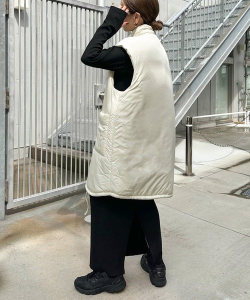 「select MOCA by son」 ベスト SMALL グレイッシュベージュ レディース_画像7