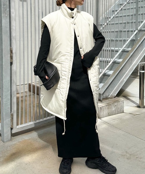 「select MOCA by son」 ベスト SMALL グレイッシュベージュ レディース_画像8