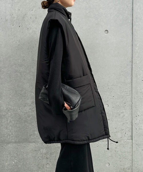 「select MOCA by son」 ベスト SMALL グレイッシュベージュ レディース_画像9