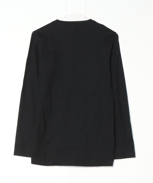 「ATON」 長袖Tシャツ 2 ブラック メンズ_画像2