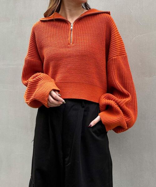 「INGNI」 長袖ニット M ブルー レディース_画像3