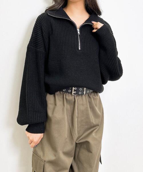 「INGNI」 長袖ニット M ブルー レディース_画像5