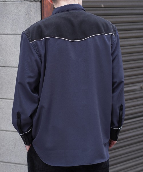 「Subciety」 長袖シャツ MEDIUM グレー メンズ_画像3