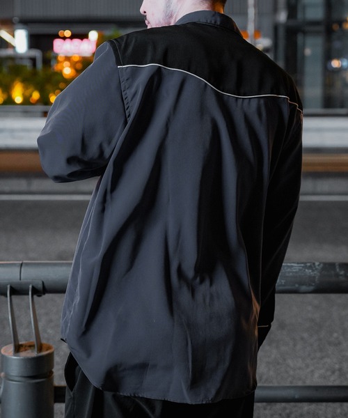 「Subciety」 長袖シャツ MEDIUM グレー メンズ_画像4