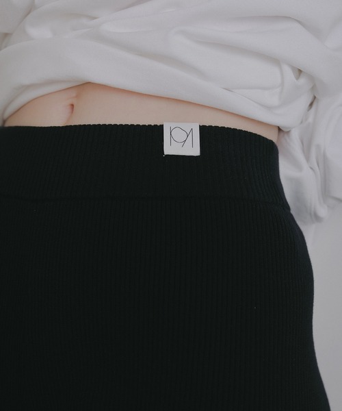 MANOF（マノフ） レギンス スパッツ LOGO RIB KNIT LEGGINS レディース