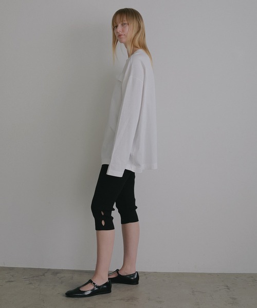 MANOF（マノフ） レギンス スパッツ LOGO RIB KNIT LEGGINS レディース