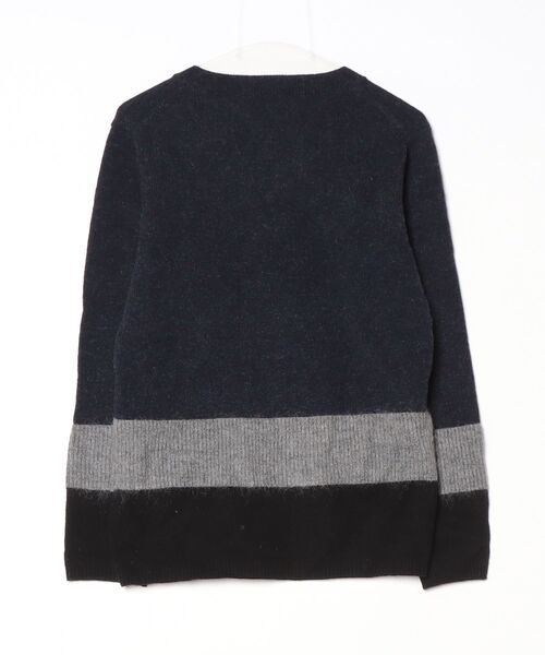 「BLUE WORK」 長袖ニット SMALL ネイビー メンズ_画像2