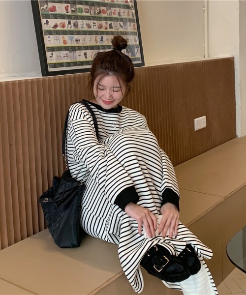 「Per sist ence」 長袖ワンピース FREE ブラック レディース_画像6