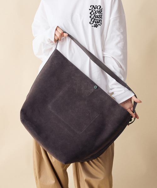ショルダーバッグ バッグ rehacer : Bucket Leather  Bag / バケット レザーバッグ レディースの画像