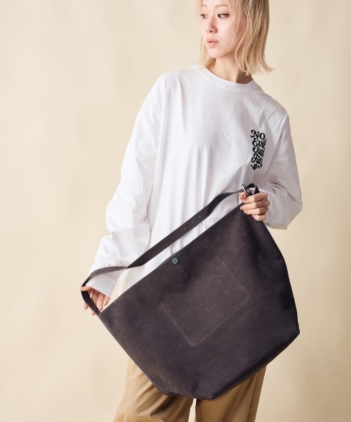 ショルダーバッグ バッグ rehacer : Bucket Leather  Bag / バケット レザーバッグ レディースの画像