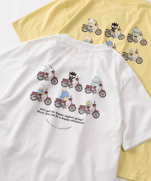 sanrio（サンリオ） tシャツ 半袖 「71」「HONDA/ホンダ」×「Sanrio