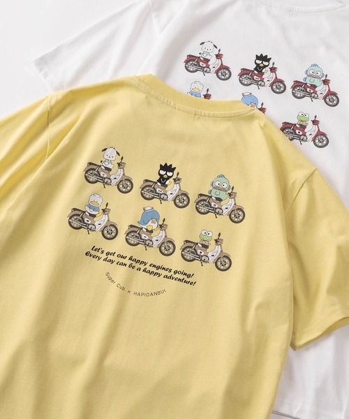 sanrio（サンリオ） tシャツ 半袖 「71」「HONDA/ホンダ」×「Sanrio