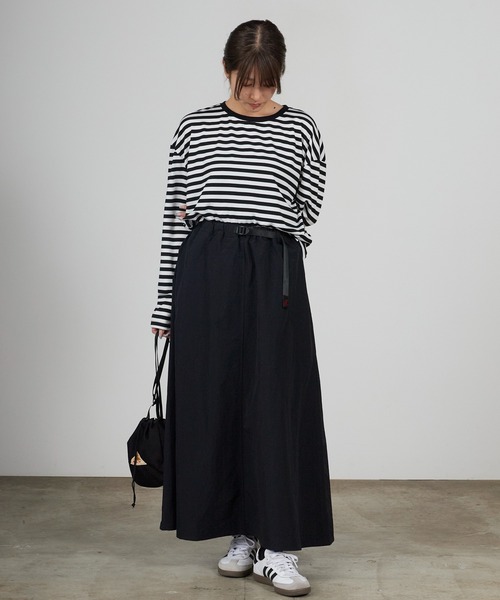【未使用品】慈雨　ロングスカート Gramicci（グラミチ） ロング スカート 夏 NYLON FLARE SKIRT ロング