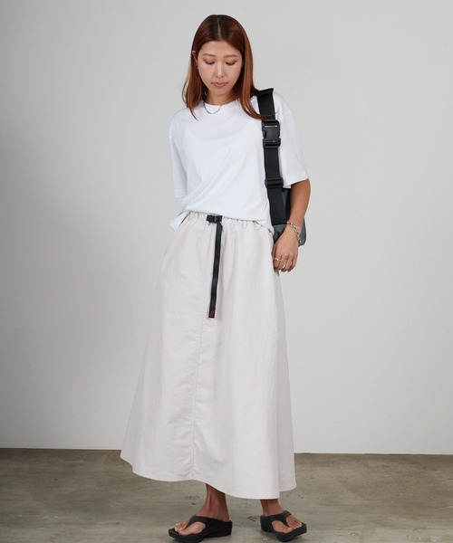 Gramicci（グラミチ） ロング スカート 夏 NYLON FLARE SKIRT ロング