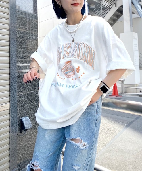 「WHO'S WHO gallery」 「KOOKY’N」半袖Tシャツ FREE ライトグレー メンズ_画像2