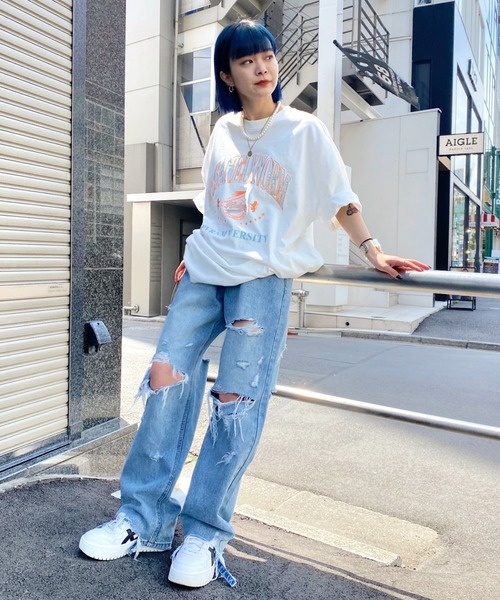 「WHO'S WHO gallery」 「KOOKY’N」半袖Tシャツ FREE ライトグレー メンズ_画像8