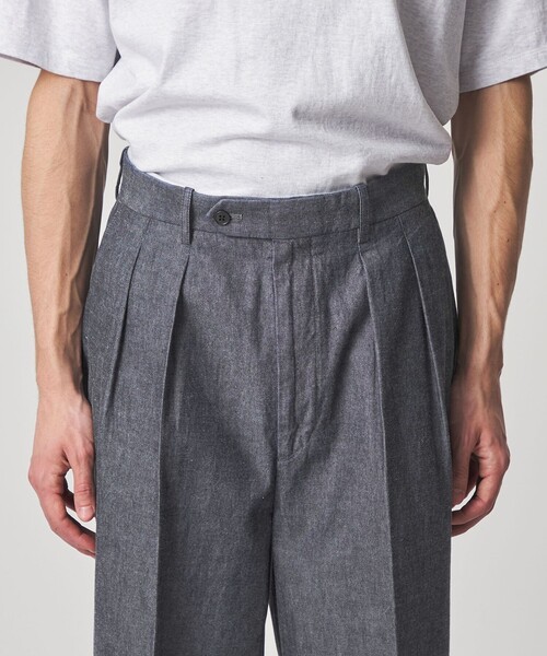 STEVEN ALAN（スティーブンアラン） スラックス デニムシャンブレー