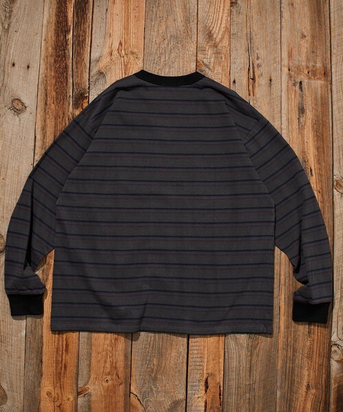 「Jonas Claesson」 長袖Tシャツ MEDIUM パープル メンズ_画像9