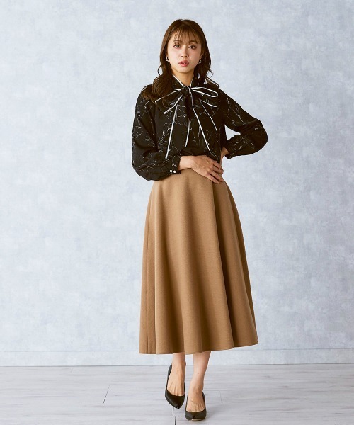 「QUEENS COURT」 長袖ブラウス M ピンク レディース_画像4