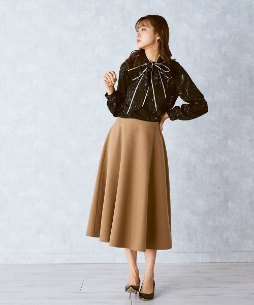 「QUEENS COURT」 長袖ブラウス M ピンク レディース_画像6