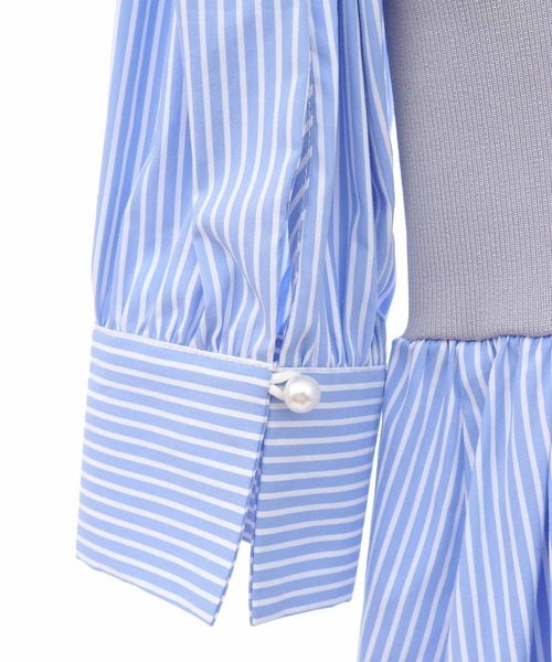 「31 Sons de mode」 長袖ワンピース 36 ラベンダー レディース_画像7